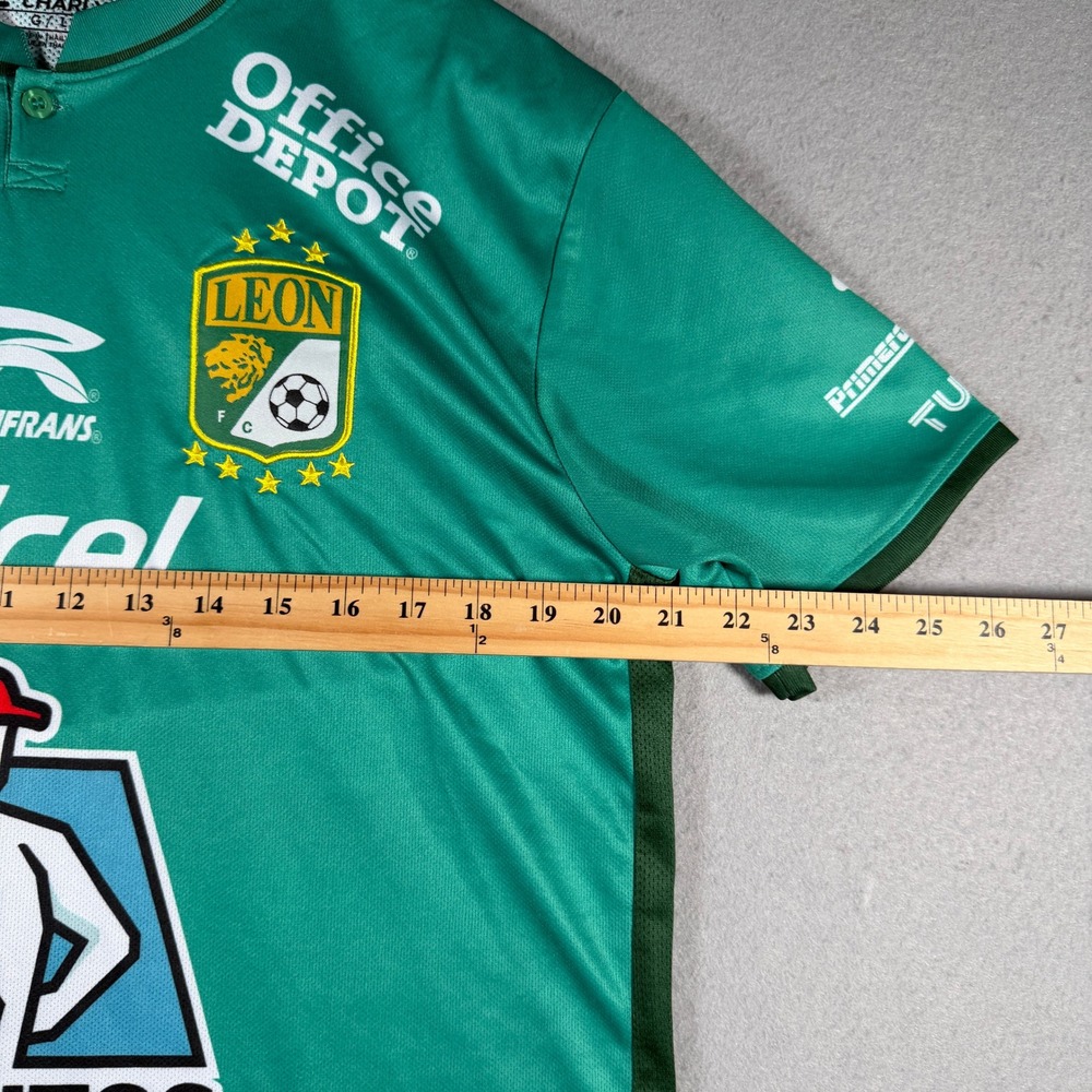Charly Club Leon 2022-2023 Home Jersey Green Mens Large Liga MX Soccer Kit #2 - Picture 4 of 11
